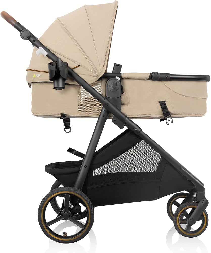 Evenflo Shyft Intuiti TS w/Revolve LiteMax NXT & Sensory Soothe -Travertine (Gold) - Online Exclusive