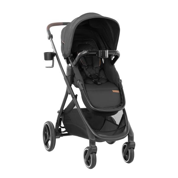 Evenflo Intuiti+ Stroller, Jasper Black (Green and Gentle) Online Exclusive