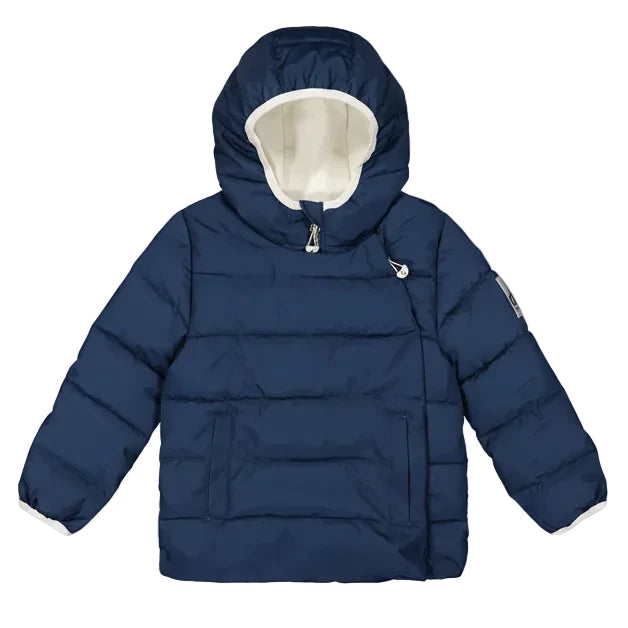 Deux Par Deux Warm, practical and ultra-compressible, this winter jacket adapted for car seats in Navy - Online Exclusive