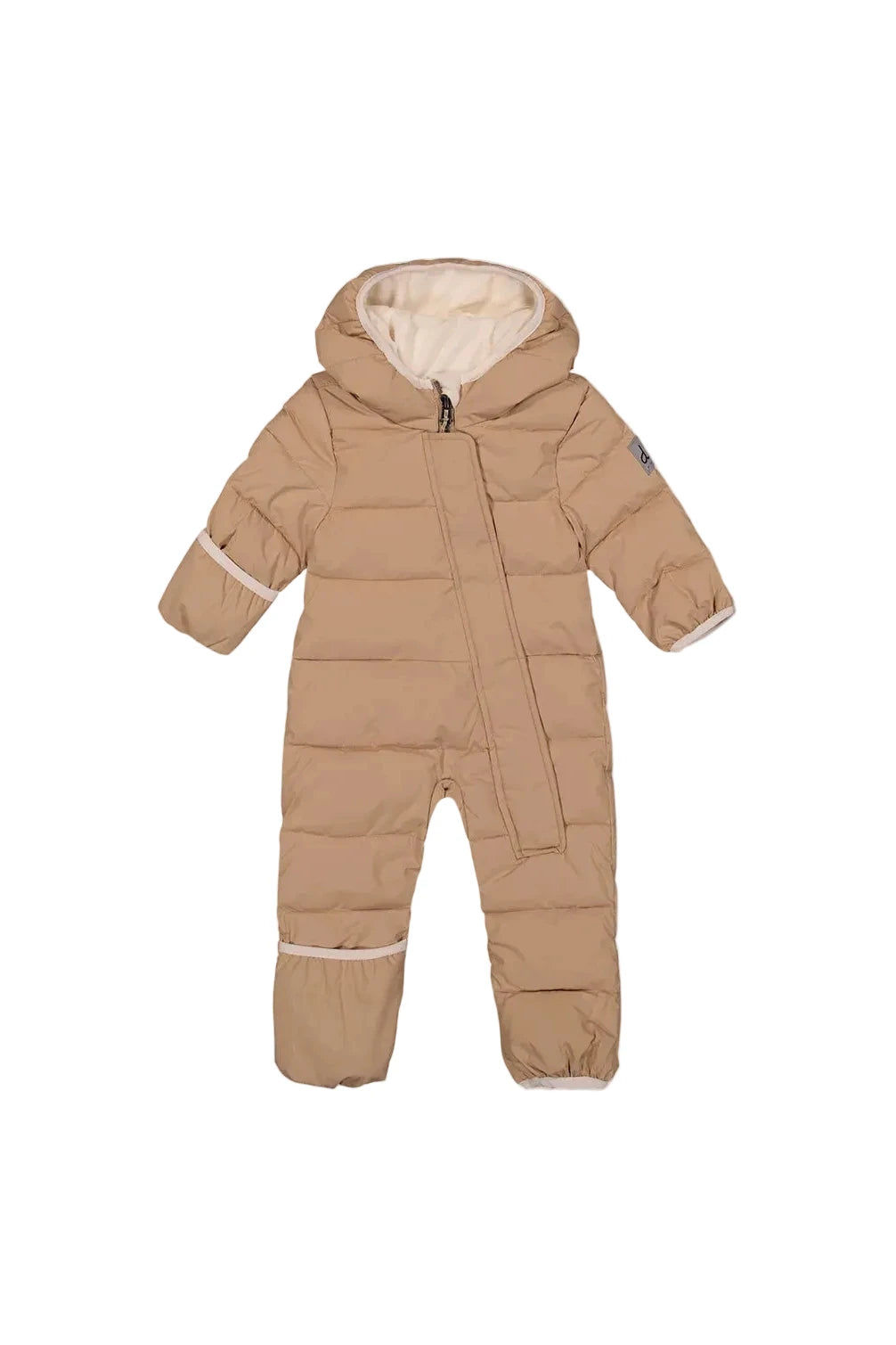 Deux Par Deux Beige Baby Cloud One Piece Snowsuit Adapted For Car Seats - Online Exclusive