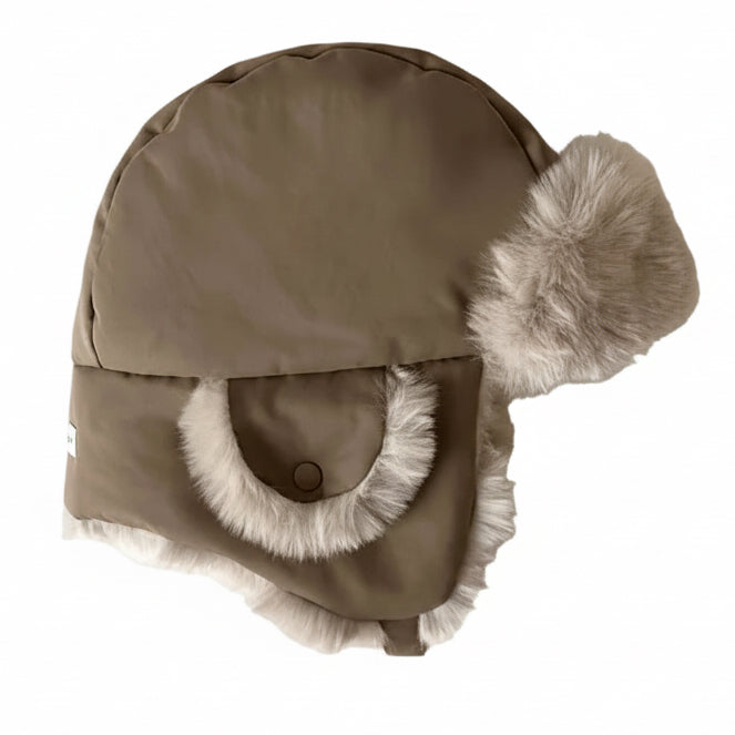 7AM Moss Brown Faux Fur THE CHAPKA HAT • HELSINKI - Online Exclusive
