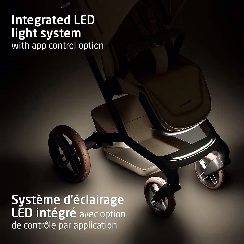 Fame Stroller & Mico Luxe+ Car Seat Travel System - Twillic Truffle - Online Exclusive