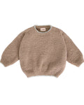 7AM Taupe BOXY SWEATER • FUZZY - Online Exclusive