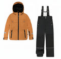 Deux Par Deux Two-Piece Teknik Snowsuit Brown And Black - Online Exclusive