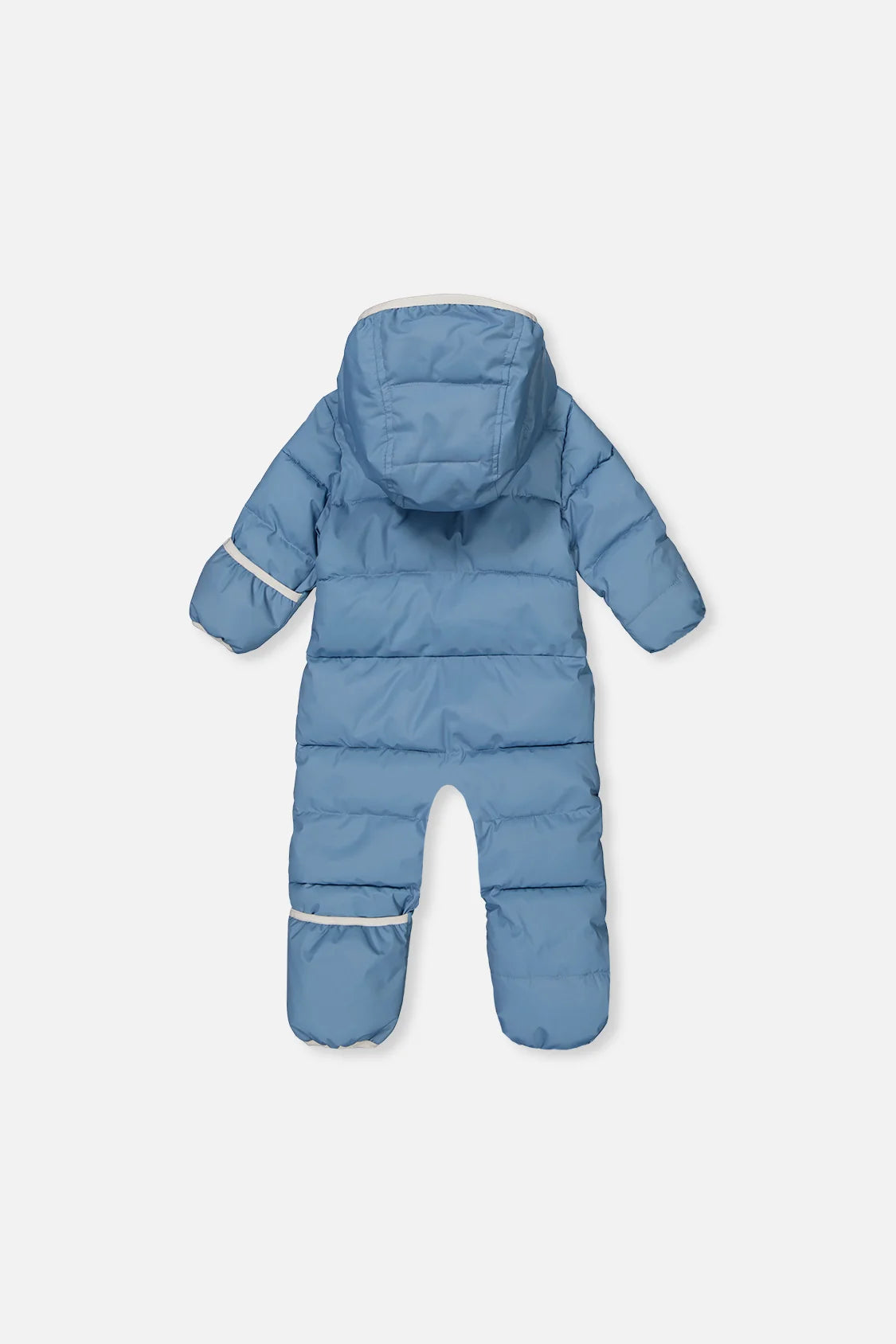 Deux Par Deux Blue Grey Baby Cloud One Piece Snowsuit Adapted For Car Seats - Online Exclusive