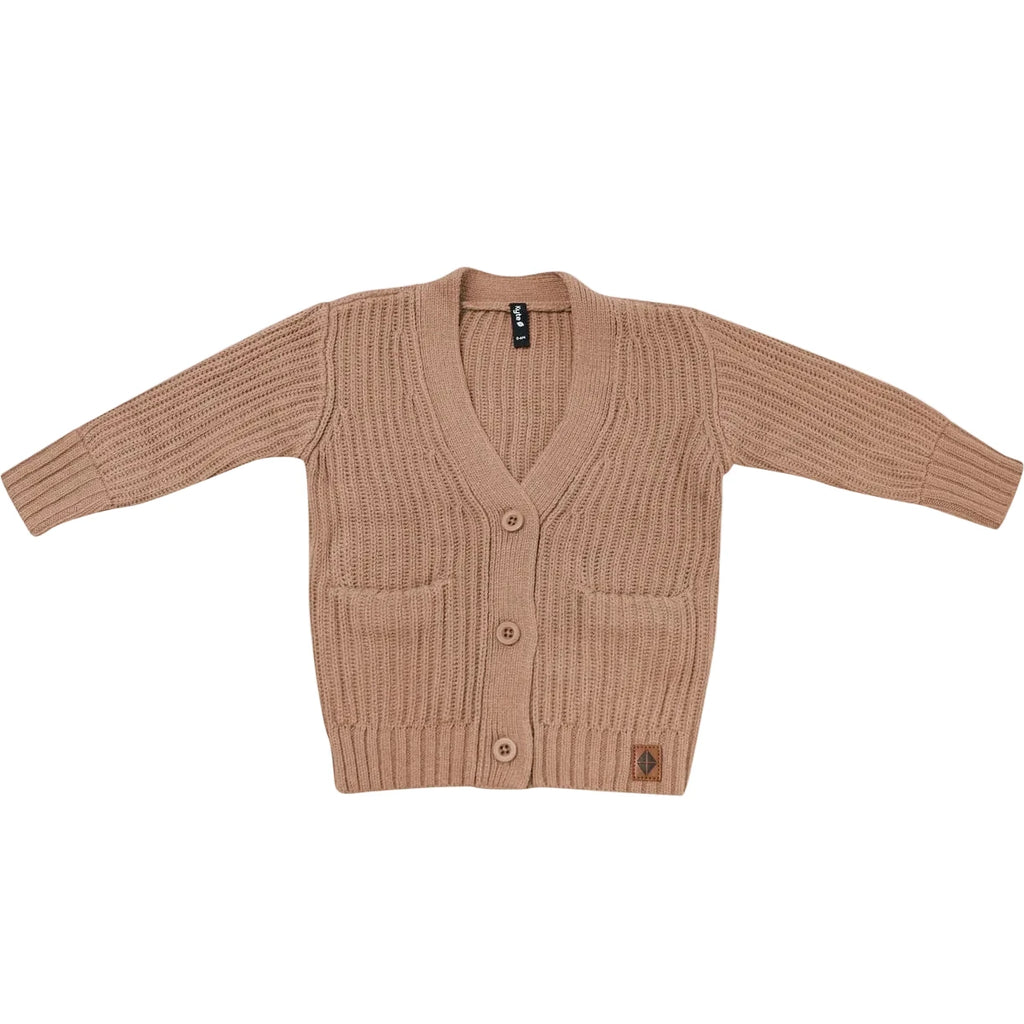 Kyte Baby Latte Chunky Knit Oversized Cardigan