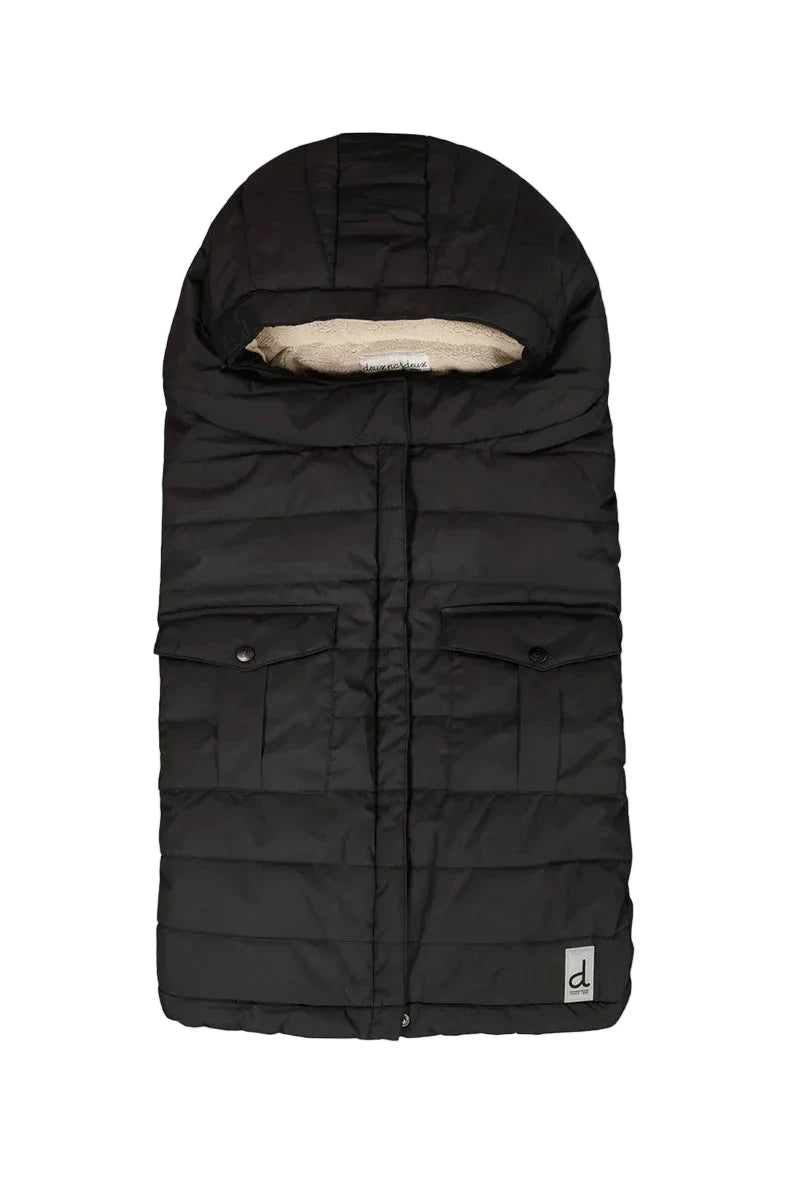Deux Par Deux Evolutive Footmuff For Car Seats And Strollers Black - Online Exclusive