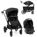 Evenflo Transformer Stroller-Wagon Travel System (core) - Pitch Black - Online Exclusive