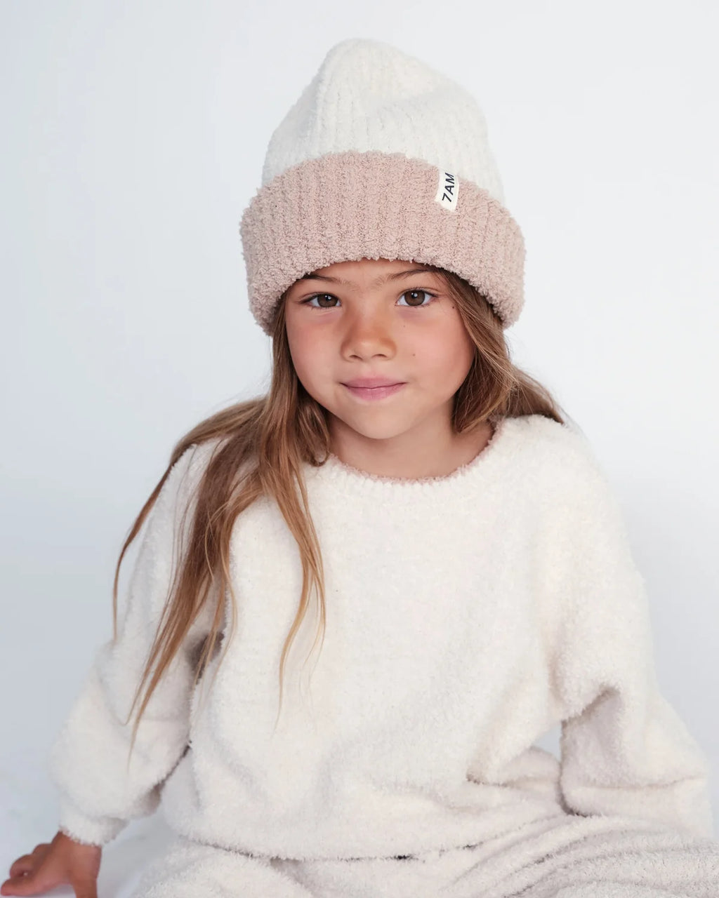 7AM Ecru BOXY SWEATER • FUZZY - Online Exclusive