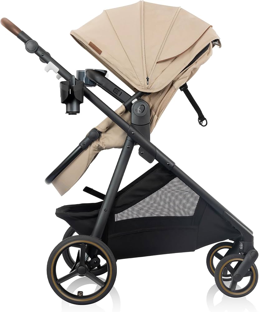 Evenflo Shyft Intuiti TS w/Revolve LiteMax NXT & Sensory Soothe -Travertine (Gold) - Online Exclusive