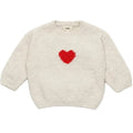 7AM Ecru Crimson BOXY SWEATER • FUZZY LOVE - Online Exclusive
