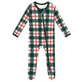 Kyte Baby Zippered Footie in Holiday Plaid