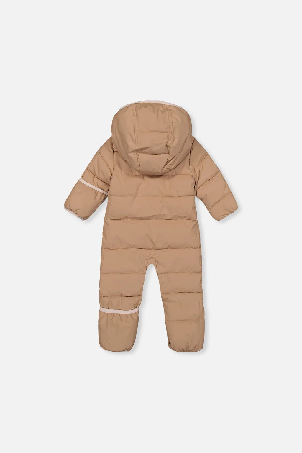 Deux Par Deux Beige Baby Cloud One Piece Snowsuit Adapted For Car Seats - Online Exclusive