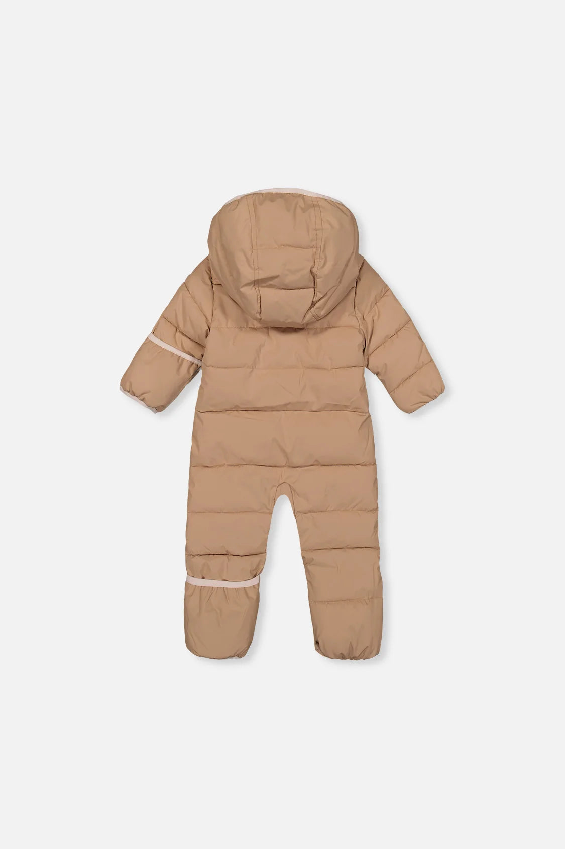 Deux Par Deux Beige Baby Cloud One Piece Snowsuit Adapted For Car Seats - Online Exclusive