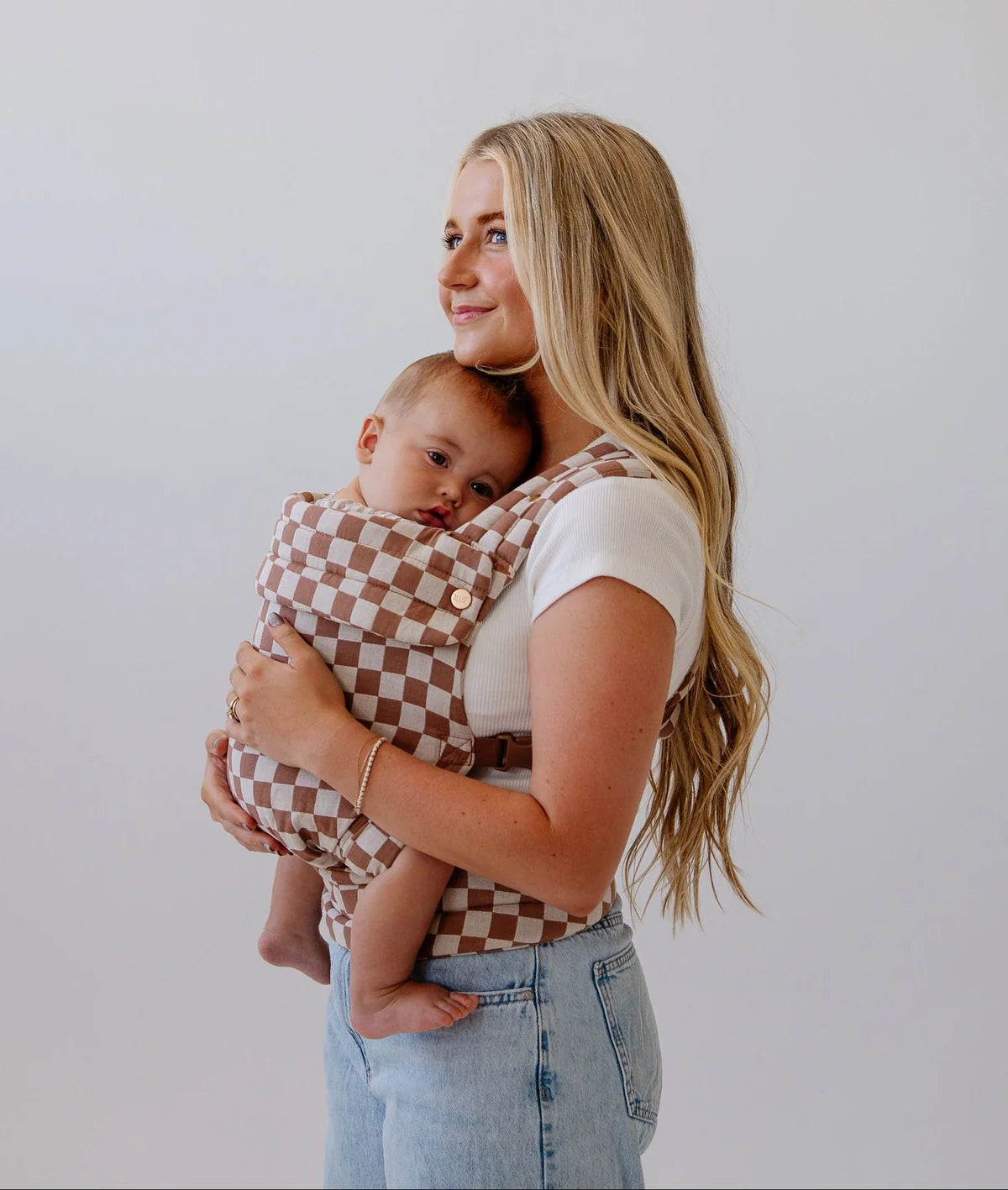 Preorder MABE Monarch Baby Carrier - Mocha Check