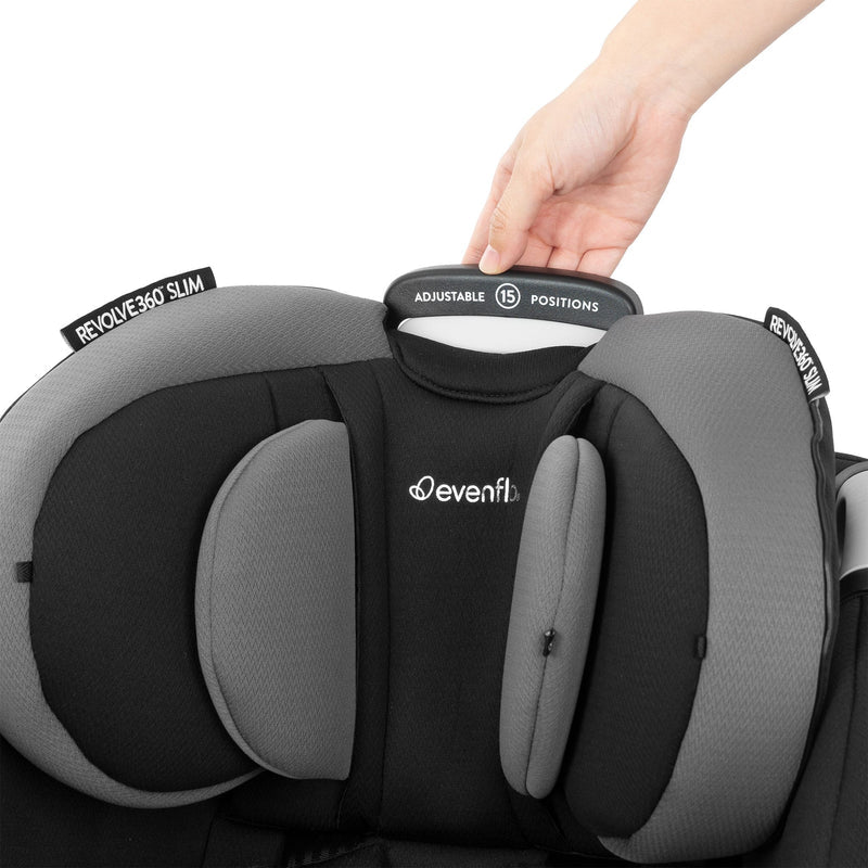 Evenflo GOLD Revolve360 Slim 2-In-1 Rotational Convertible Car Seat w/Sensorsafe - Obsidian - Online Exclusive