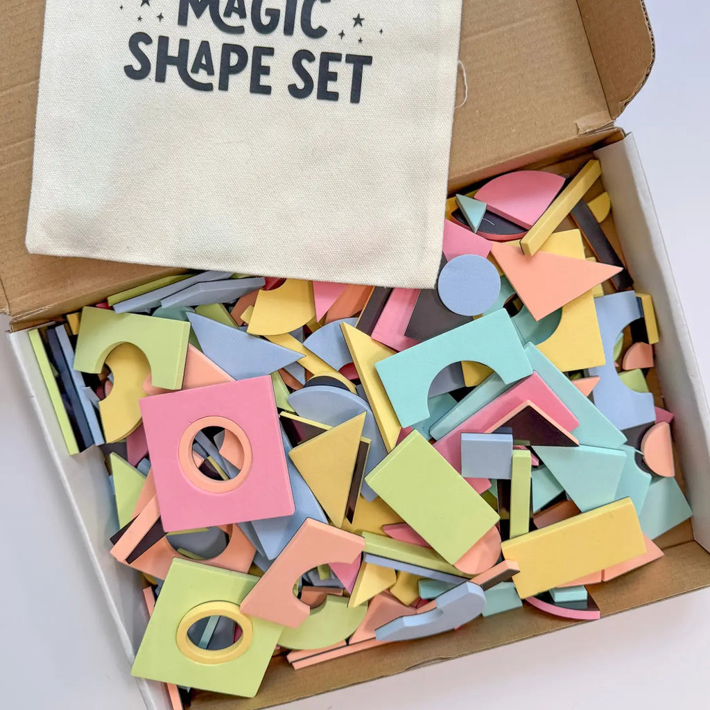 Cherrypick - Magic Shape Set - Soft Foam Magnetic Shapes for Building and Play