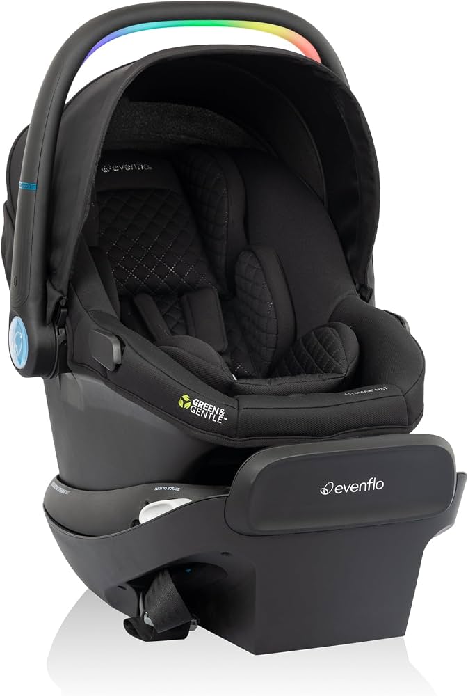Evenflo Shyft Intuiti TS w/Revolve LiteMax NXT & Sensory Soothe - Jasper Black (Gold) - Online Exclusive