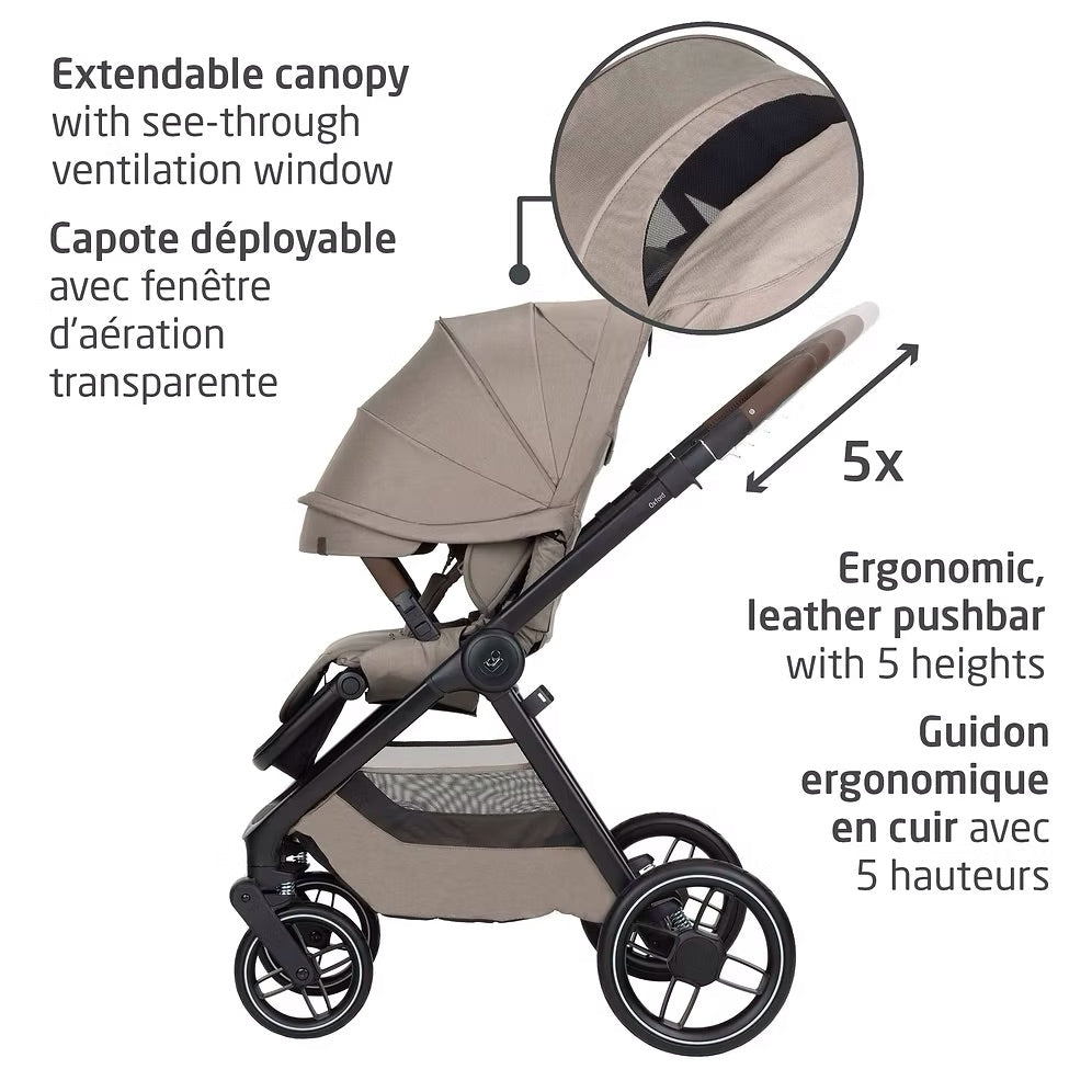 Maxi Cosi Oxford & Mico Luxe+ Travel System Twillic Truffle - Online Exclusive