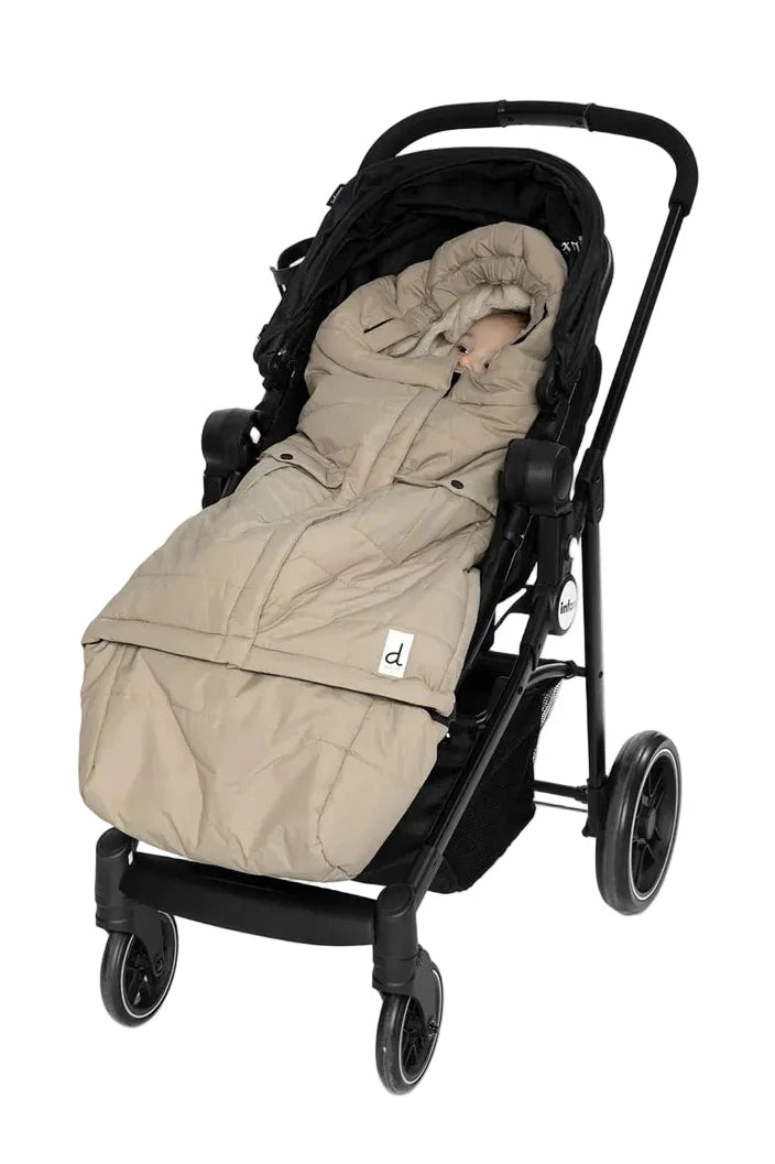 Deux Par Deux Evolutive Footmuff For Car Seats And Strollers Taupe - Online Exclusive
