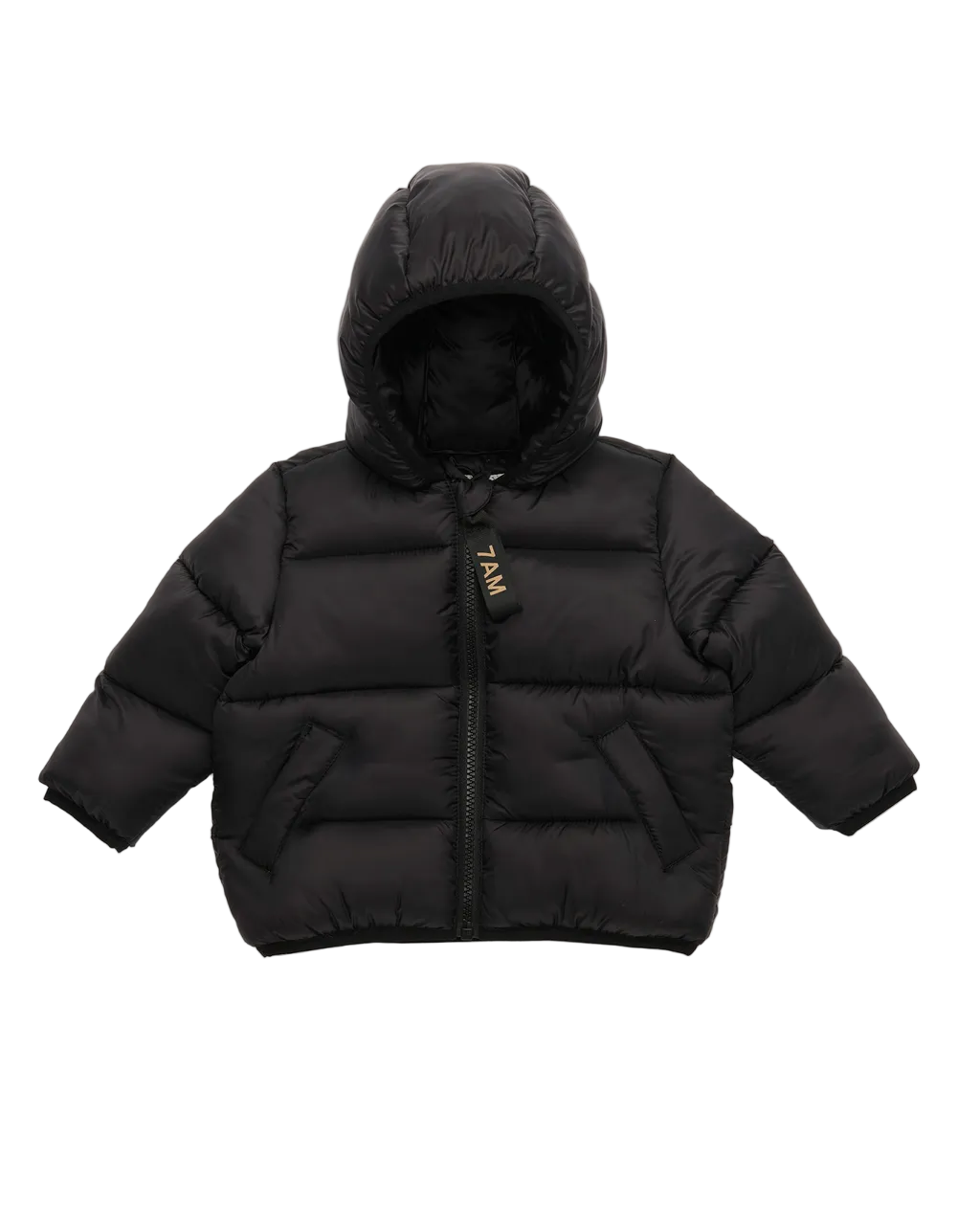7AM Black COMPACT ROLL ME PUFFER • ULTRA WARM - Online Exclusive