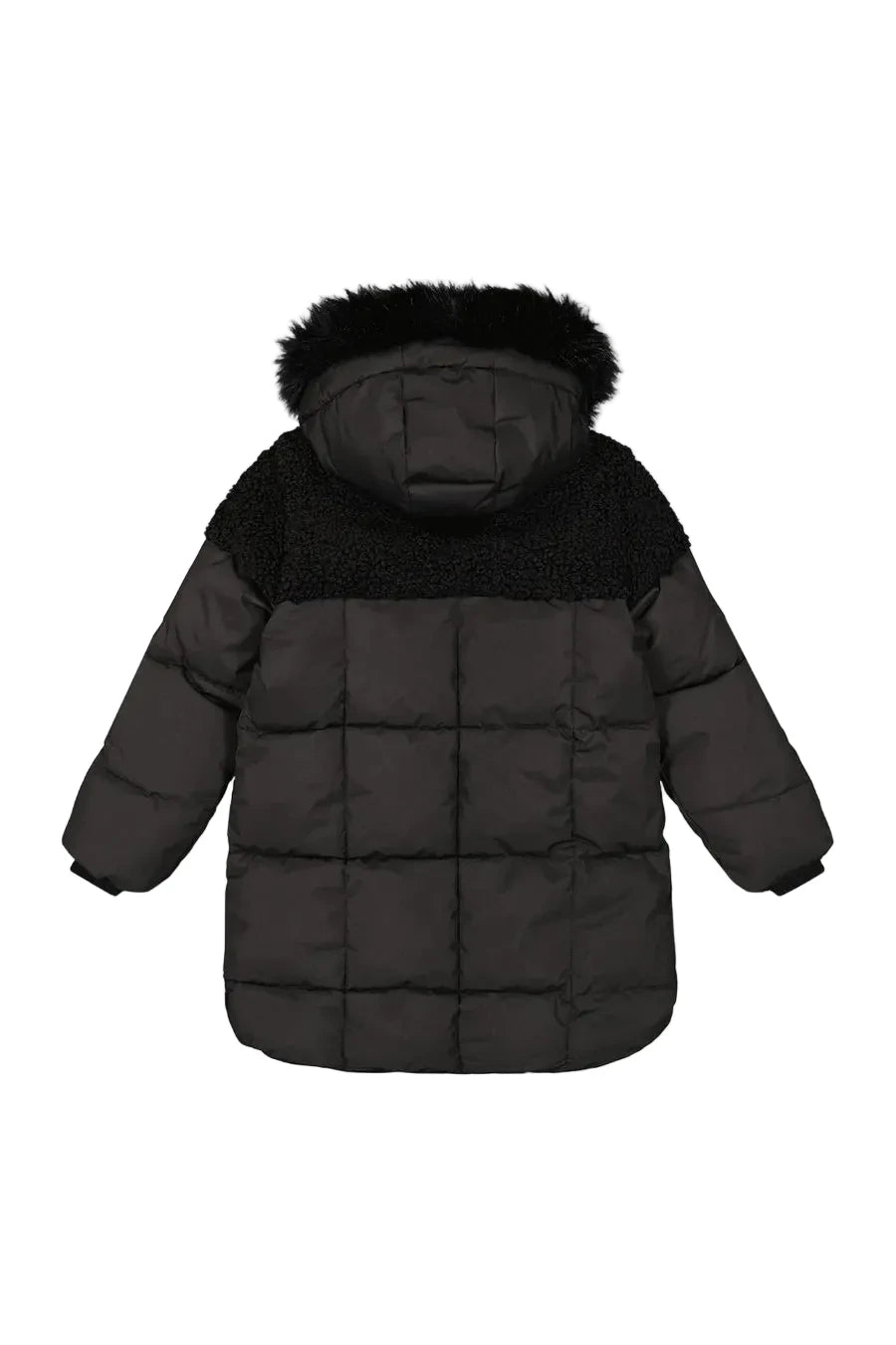 Deux Par Deux Cozy Long Winter Puffer Coat Black - Online Exclusive
