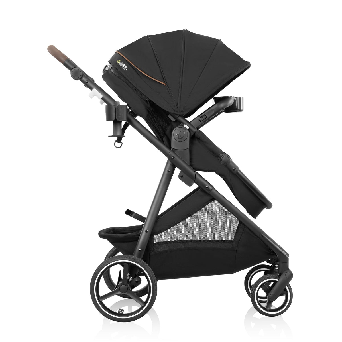 Evenflo Intuiti+ Stroller, Jasper Black (Green and Gentle) Online Exclusive