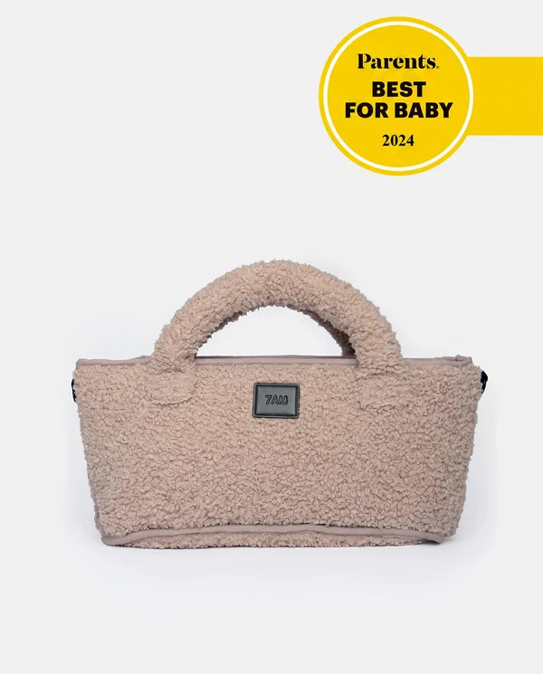 7AM Oatmeal ROMY STROLLER ORGANIZER • TEDDY - Online Exclusive