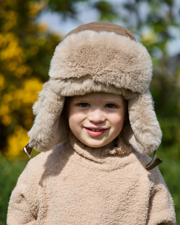 7AM Moss Brown Faux Fur THE CHAPKA HAT • HELSINKI - Online Exclusive