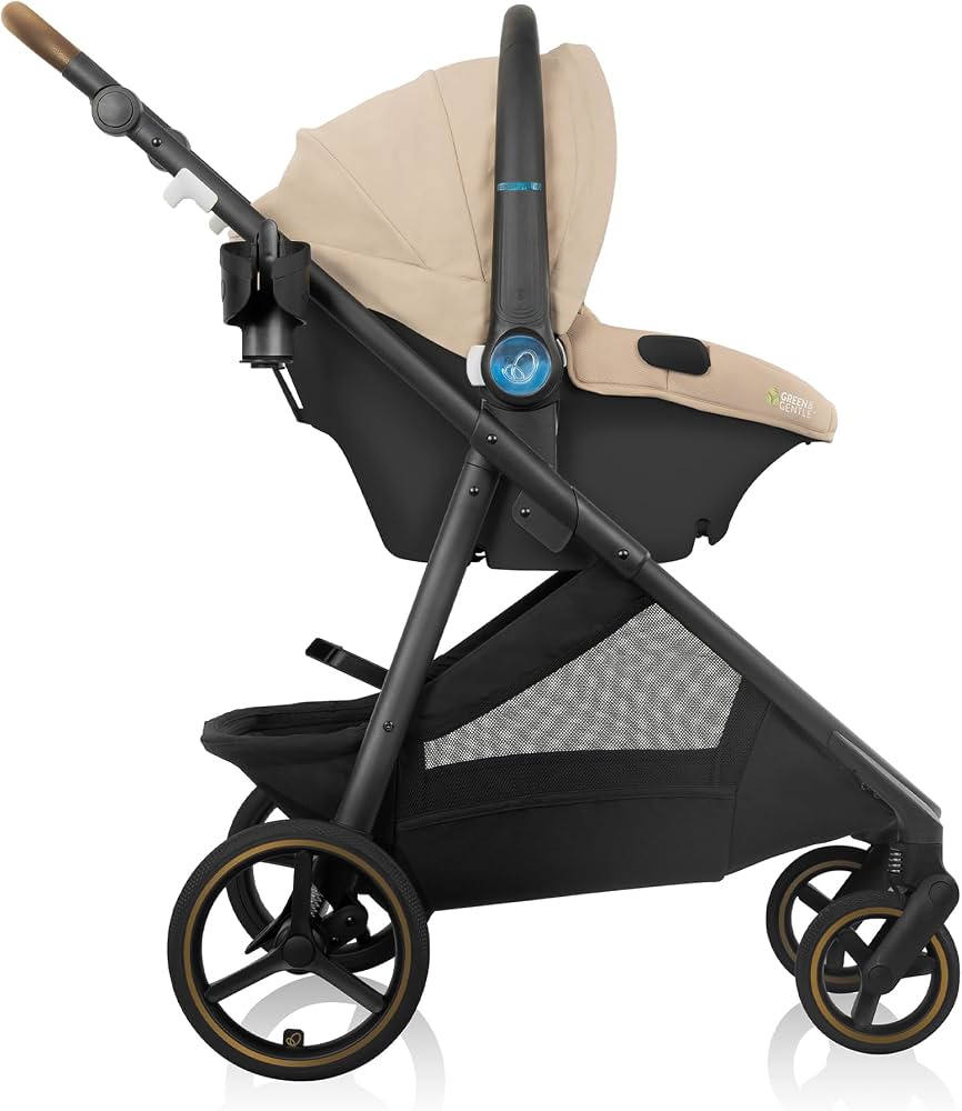Evenflo Shyft Intuiti TS w/Revolve LiteMax NXT & Sensory Soothe -Travertine (Gold) - Online Exclusive