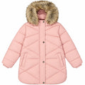 Deux Par Deux Long Winter Puffer Coat Pale Dusty Pink - Online Exclusive
