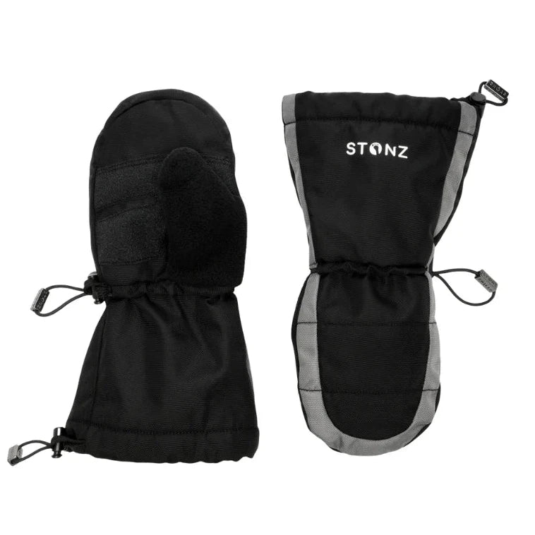 Stonz Black/Grey Snow Mitts