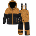 Deux Par Deux Two Piece Play Snowsuit Brown And Black With Brown Pants - Online Exclusive