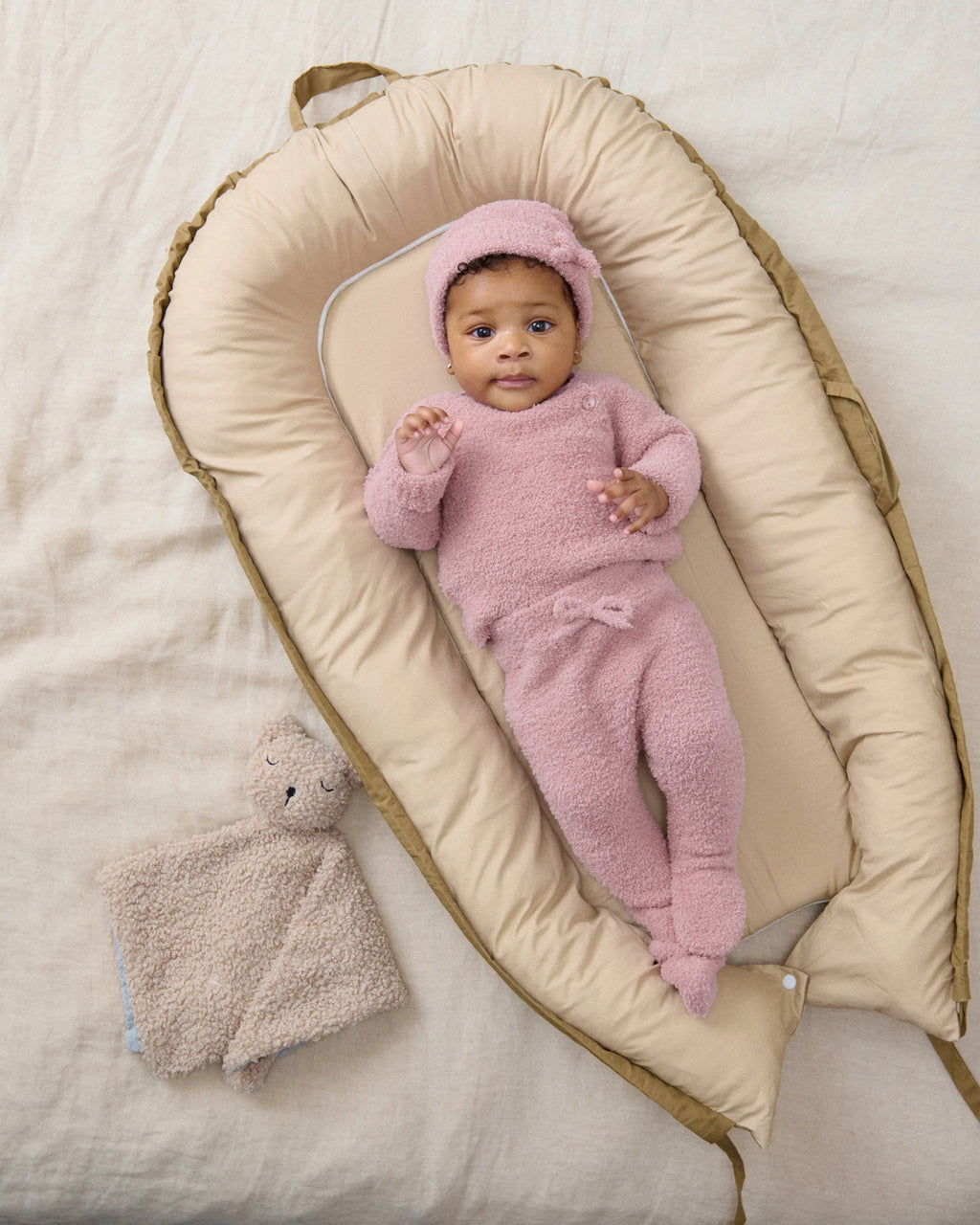 7AM Ash Rose Infant Set Fuzzy - Online Exclusive