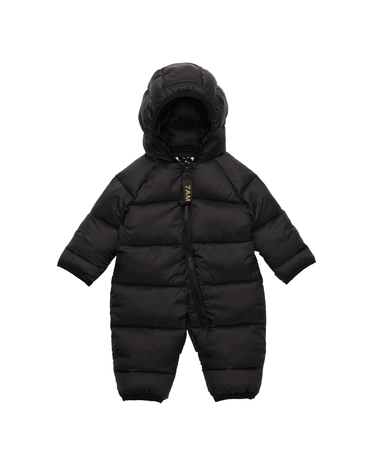 7AM Black COMPACT ROLL ME JUMPSUIT • ULTRA WARM - Online Exclusive