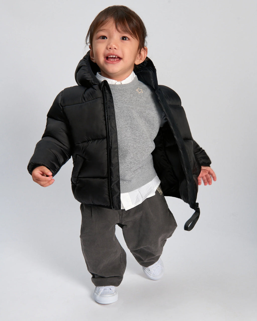 7AM Black COMPACT ROLL ME PUFFER • ULTRA WARM - Online Exclusive