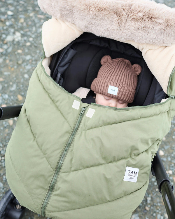 7AM Woodland Faux Fur CAR SEAT COCOON • HELSINKI - Online Exclusive