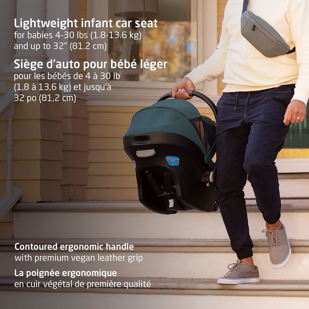 Fame Stroller & Mico Luxe+ Car Seat Travel System - Twillic Green - Online Exclusive