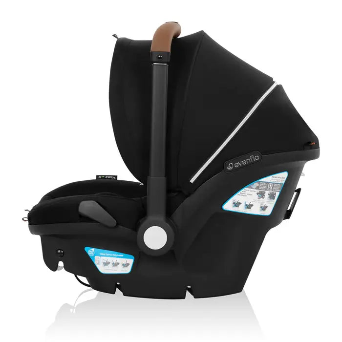 Evenflo Gold Shyft DualRide car seat and Stroller Combo - Green & Gentle - Jasper Black - Online Exclusive
