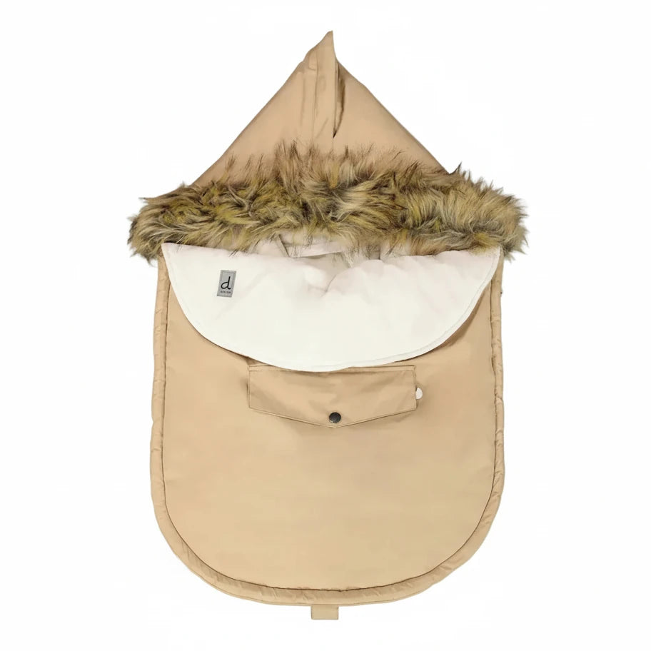 Deux Par Deux Bunting Bag For Car Seats & Strollers Beige - Online Exclusive