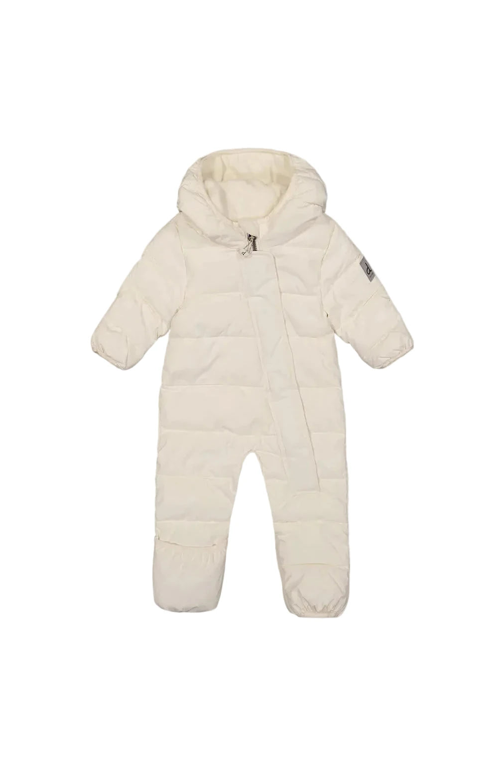 Deux Par Deux Off-White Baby Cloud One Piece Snowsuit Adapted For Car Seats - Online Exclusive