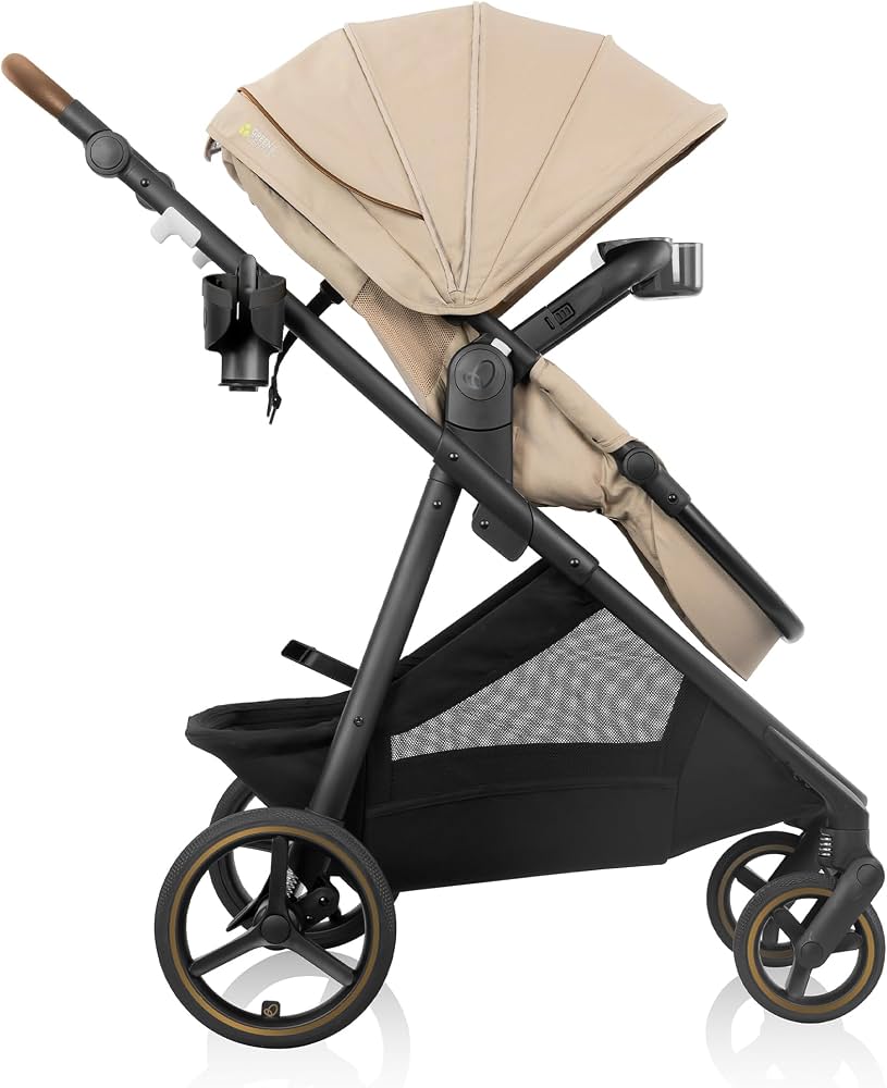 Evenflo Shyft Intuiti TS w/Revolve LiteMax NXT & Sensory Soothe -Travertine (Gold) - Online Exclusive
