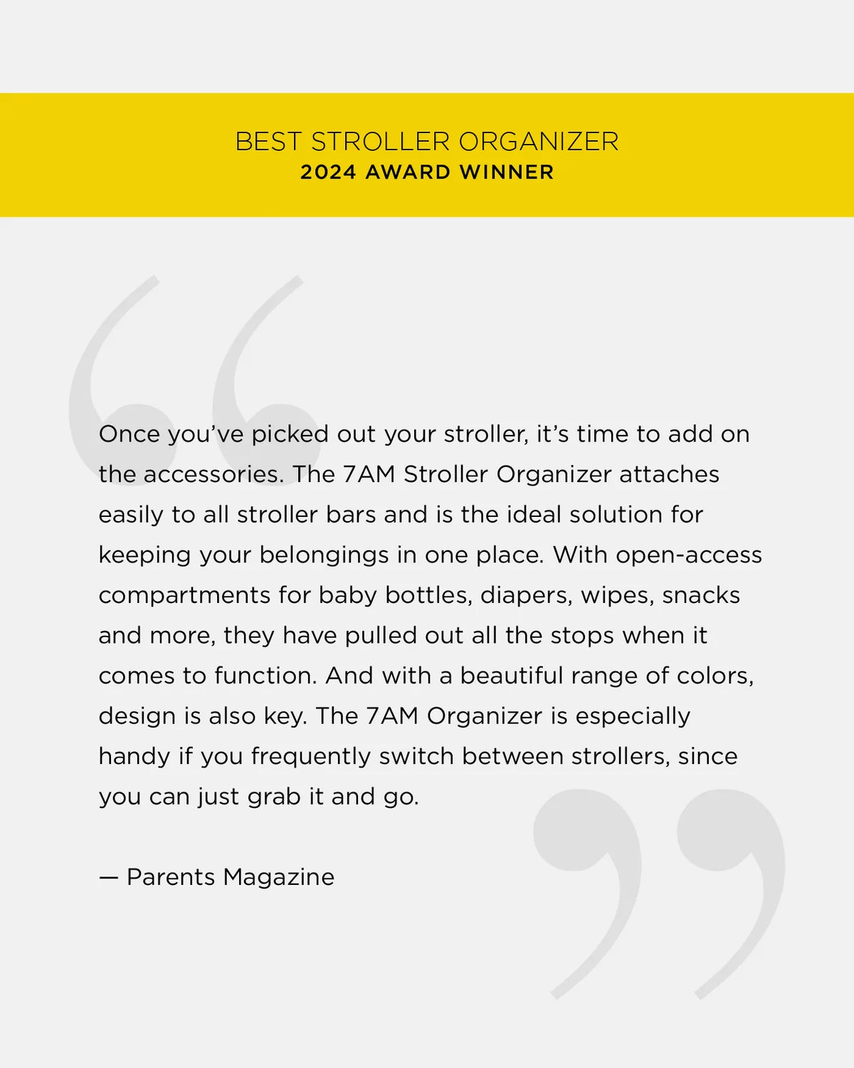 7AM Mirage ROMY STROLLER ORGANIZER • BENJI - Online Exclusive