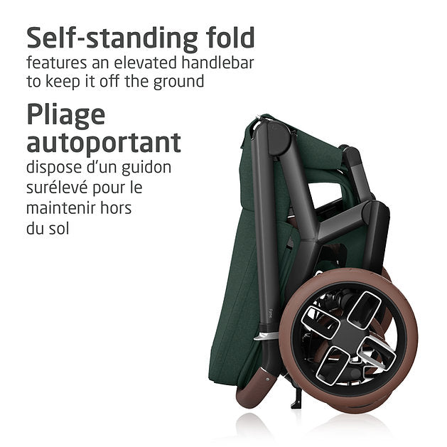 Fame Stroller & Mico Luxe+ Car Seat Travel System - Twillic Green - Online Exclusive