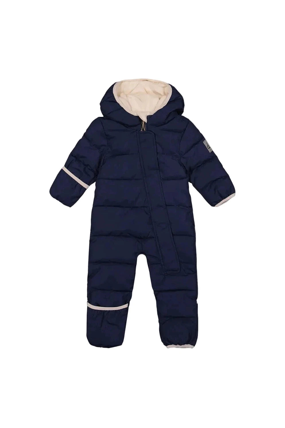 Deux Par Deux Dark Blue Baby Cloud One Piece Snowsuit Adapted For Car Seats - Online Exclusive
