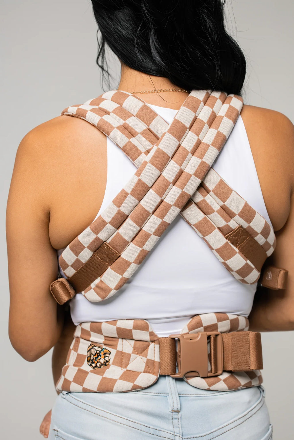 Preorder MABE Monarch Baby Carrier - Mocha Check