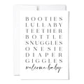 Paperscript Welcome Baby List Card