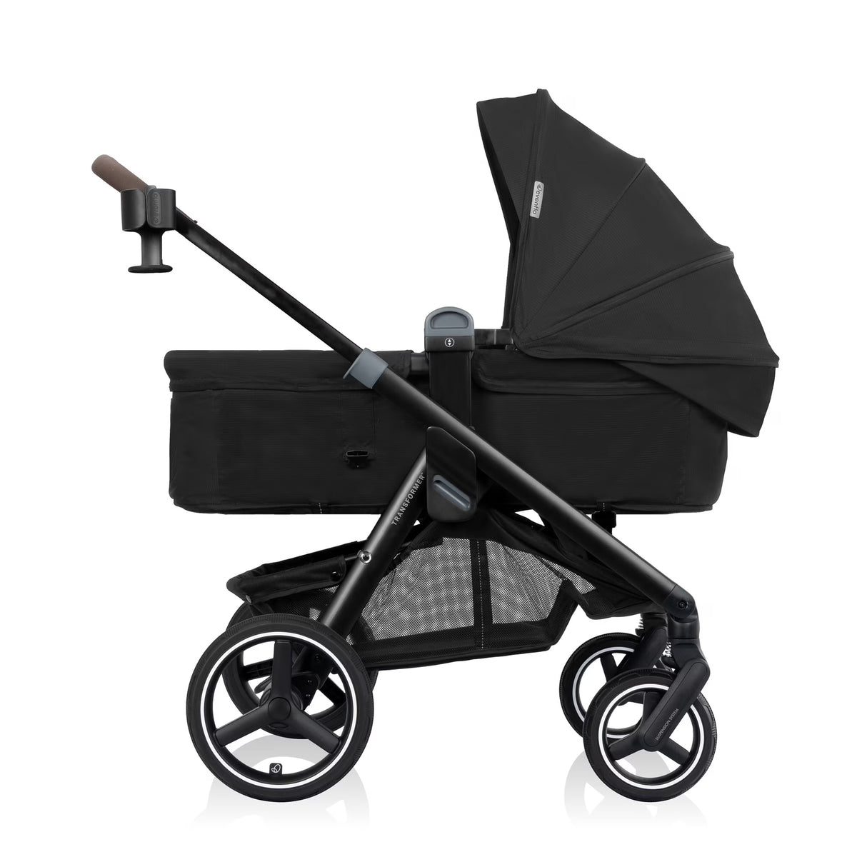 Evenflo Transformer Stroller-Wagon Travel System (core) - Pitch Black - Online Exclusive