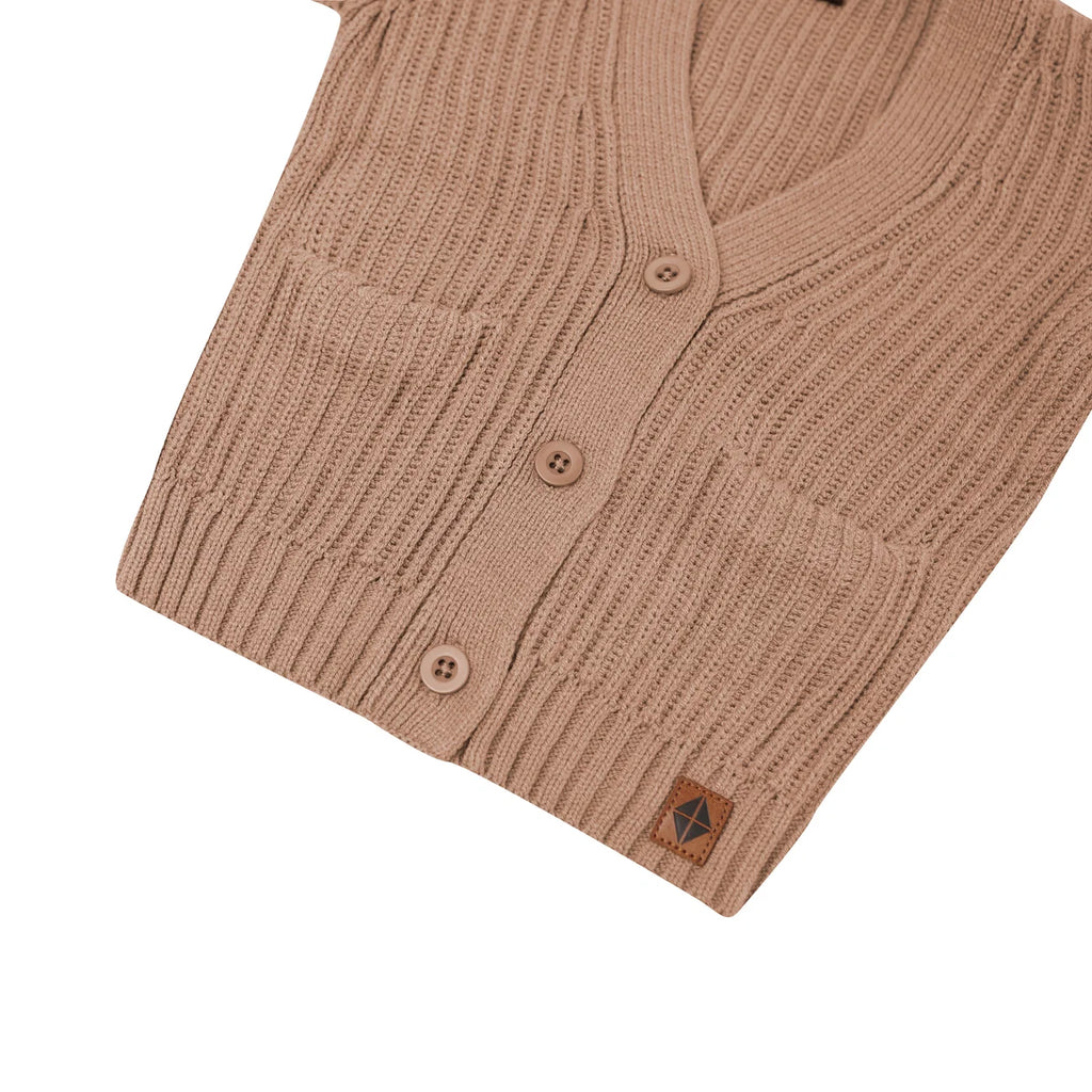 Kyte Baby Latte Chunky Knit Oversized Cardigan
