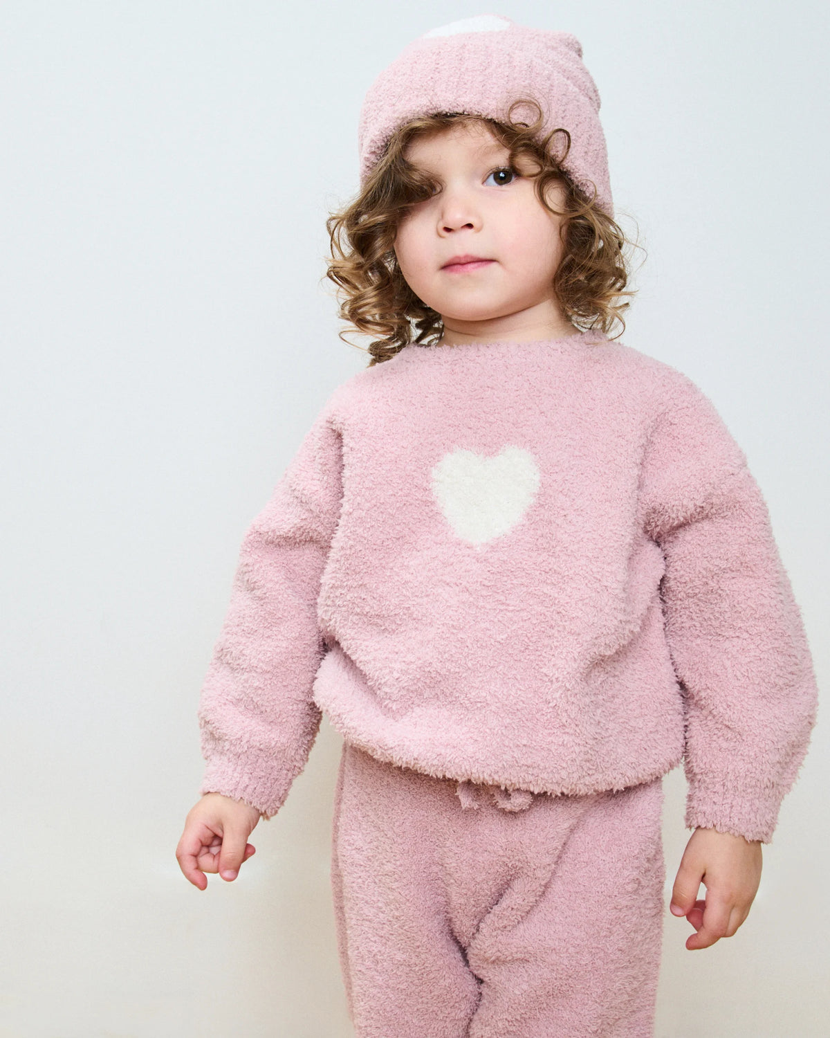 7AM Ash Rose Ecru BOXY SWEATER • FUZZY LOVE - Online Exclusive